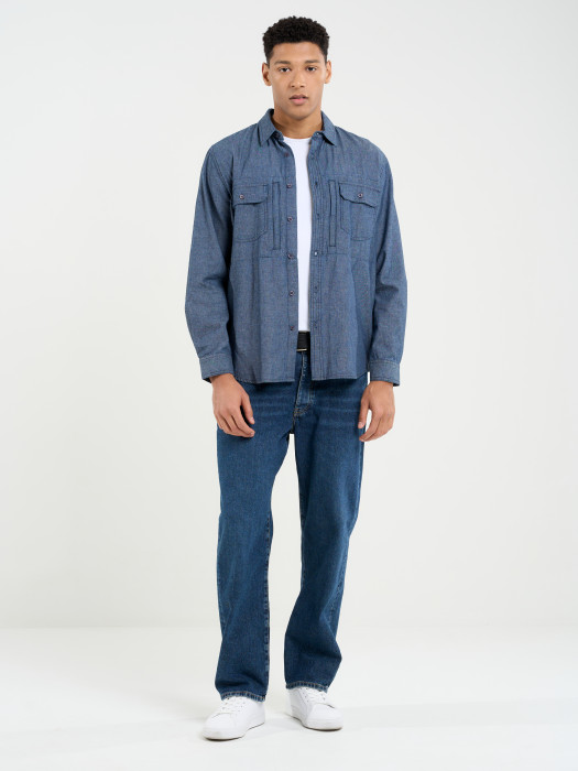 Pánska denimová košeľa jeans look REDGERSON 402